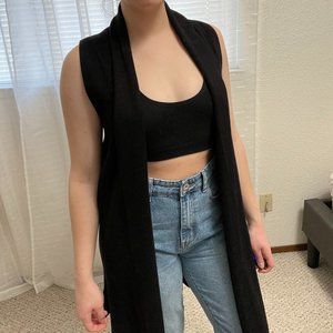 sleeveless cardigan